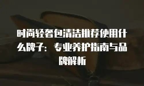 时尚轻奢包清洁推荐使用什么牌子：专业养护指南与品牌解析