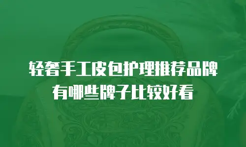 轻奢手工皮包护理推荐品牌有哪些牌子比较好看