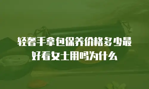 轻奢手拿包保养价格多少最好看女士用吗为什么
