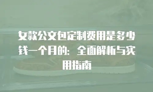 女款公文包定制费用是多少钱一个月的：全面解析与实用指南