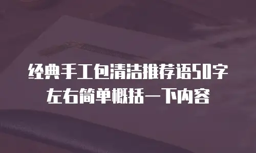 经典手工包清洁推荐语50字左右简单概括一下内容