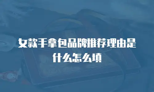 女款手拿包品牌推荐理由是什么怎么填