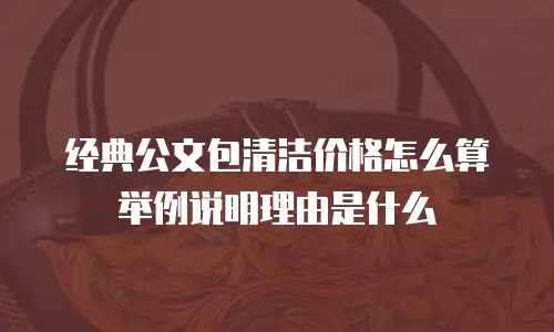 经典公文包清洁价格怎么算举例说明理由是什么