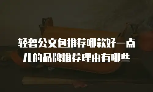 轻奢公文包推荐哪款好一点儿的品牌推荐理由有哪些