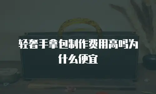 轻奢手拿包制作费用高吗为什么便宜