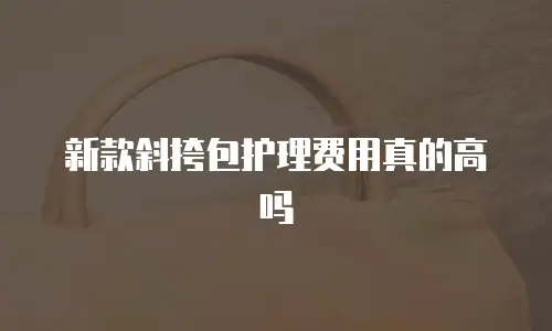 新款斜挎包护理费用真的高吗