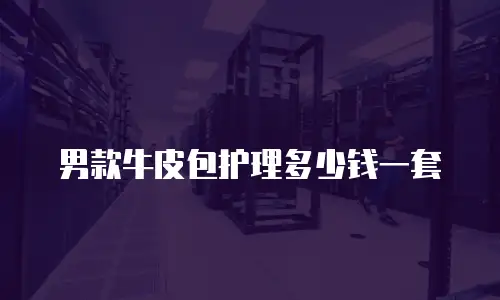 男款牛皮包护理多少钱一套
