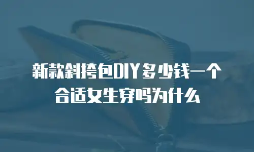 新款斜挎包DIY多少钱一个合适女生穿吗为什么