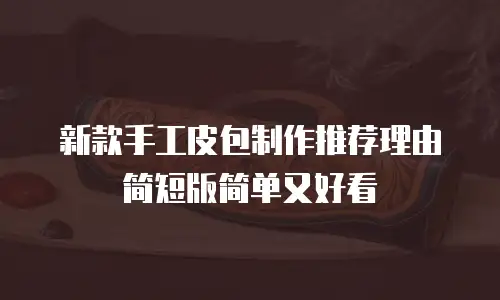 新款手工皮包制作推荐理由简短版简单又好看