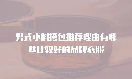 男式小斜挎包推荐理由有哪些比较好的品牌衣服