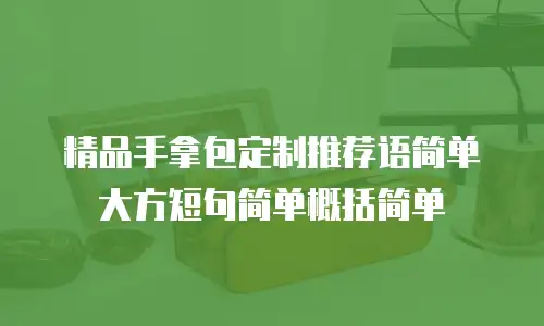精品手拿包定制推荐语简单大方短句简单概括简单