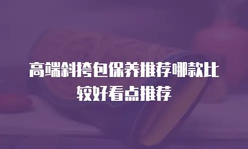 高端斜挎包保养推荐哪款比较好看点推荐
