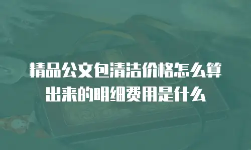 精品公文包清洁价格怎么算出来的明细费用是什么