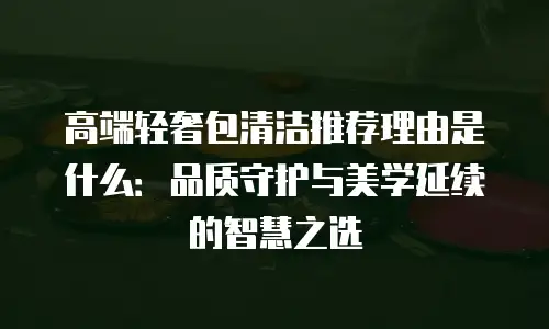 高端轻奢包清洁推荐理由是什么：品质守护与美学延续的智慧之选
