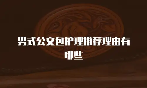 男式公文包护理推荐理由有哪些