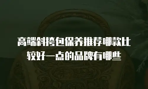 高端斜挎包保养推荐哪款比较好一点的品牌有哪些