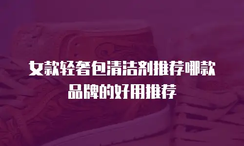 女款轻奢包清洁剂推荐哪款品牌的好用推荐
