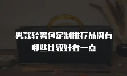 男款轻奢包定制推荐品牌有哪些比较好看一点