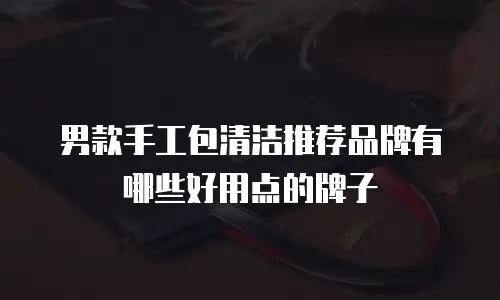 男款手工包清洁推荐品牌有哪些好用点的牌子