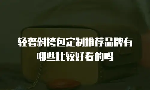轻奢斜挎包定制推荐品牌有哪些比较好看的吗