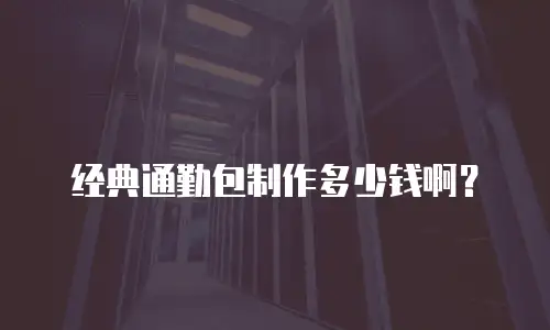 经典通勤包制作多少钱啊？