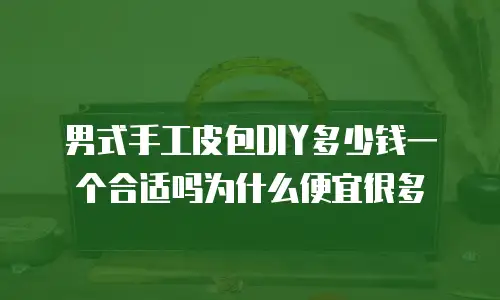 男式手工皮包DIY多少钱一个合适吗为什么便宜很多