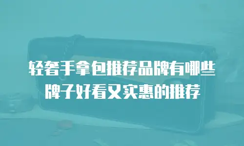 轻奢手拿包推荐品牌有哪些牌子好看又实惠的推荐