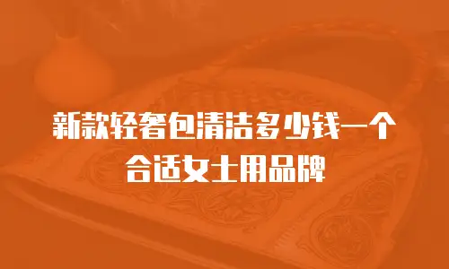 新款轻奢包清洁多少钱一个合适女士用品牌