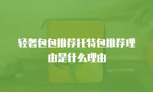 轻奢包包推荐托特包推荐理由是什么理由