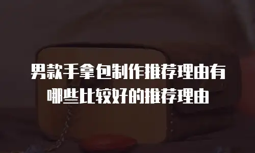 男款手拿包制作推荐理由有哪些比较好的推荐理由