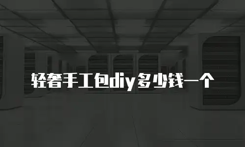轻奢手工包diy多少钱一个