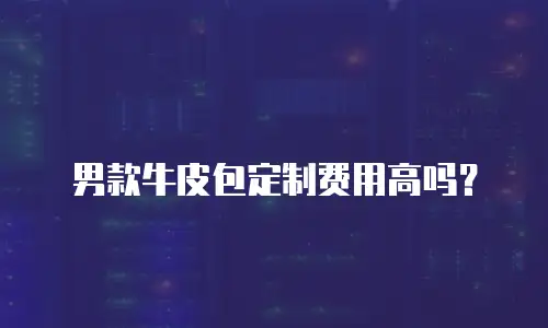 男款牛皮包定制费用高吗？