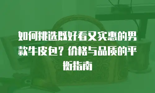 如何挑选既好看又实惠的男款牛皮包？价格与品质的平衡指南