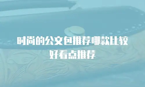 时尚的公文包推荐哪款比较好看点推荐