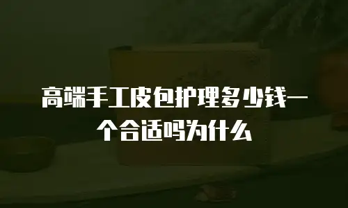 高端手工皮包护理多少钱一个合适吗为什么