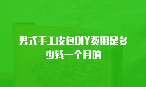 男式手工皮包DIY费用是多少钱一个月的