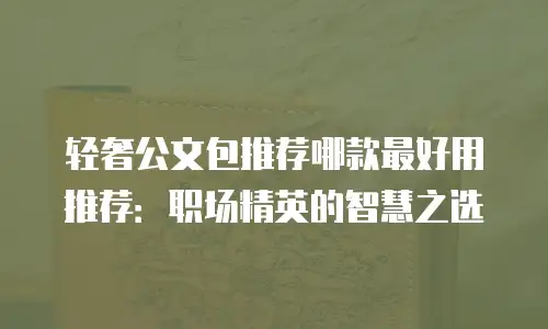 轻奢公文包推荐哪款最好用推荐：职场精英的智慧之选