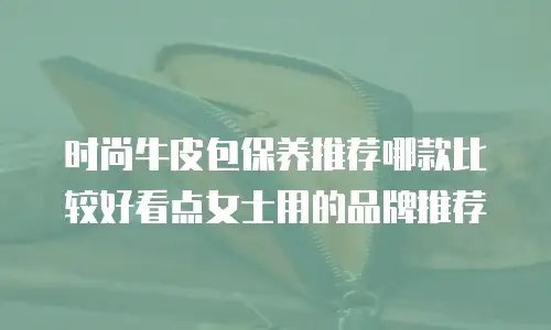 时尚牛皮包保养推荐哪款比较好看点女士用的品牌推荐