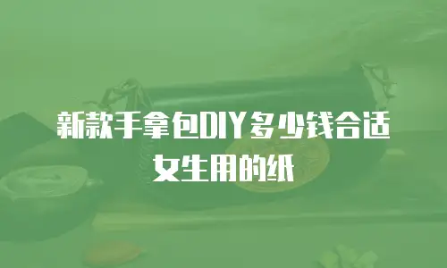 新款手拿包DIY多少钱合适女生用的纸