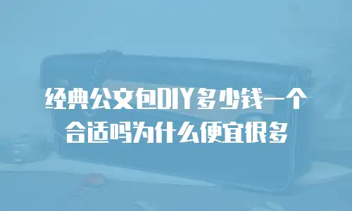 经典公文包DIY多少钱一个合适吗为什么便宜很多