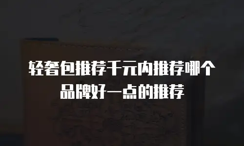 轻奢包推荐千元内推荐哪个品牌好一点的推荐