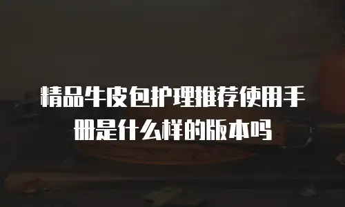 精品牛皮包护理推荐使用手册是什么样的版本吗