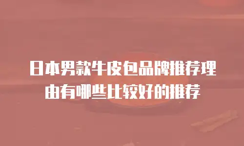 日本男款牛皮包品牌推荐理由有哪些比较好的推荐
