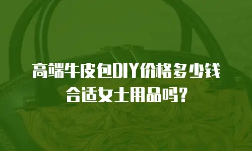 高端牛皮包DIY价格多少钱合适女士用品吗？