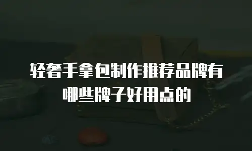 轻奢手拿包制作推荐品牌有哪些牌子好用点的