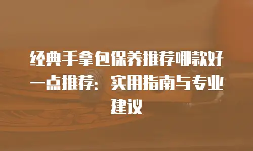 经典手拿包保养推荐哪款好一点推荐：实用指南与专业建议