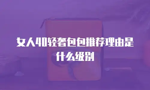 女人40轻奢包包推荐理由是什么级别