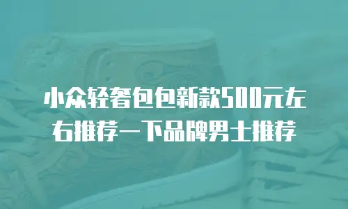 小众轻奢包包新款500元左右推荐一下品牌男士推荐