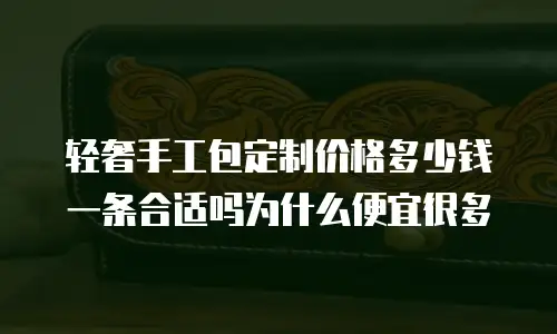 轻奢手工包定制价格多少钱一条合适吗为什么便宜很多