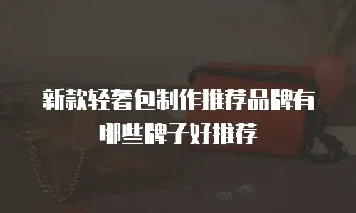 新款轻奢包制作推荐品牌有哪些牌子好推荐